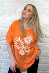 Flower Cotton Short Sleeve Top