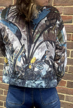 Escape by OQ Almasa Velvet Bomber Jacket