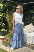 Ingrid Polka Tiered Maxi Skirt