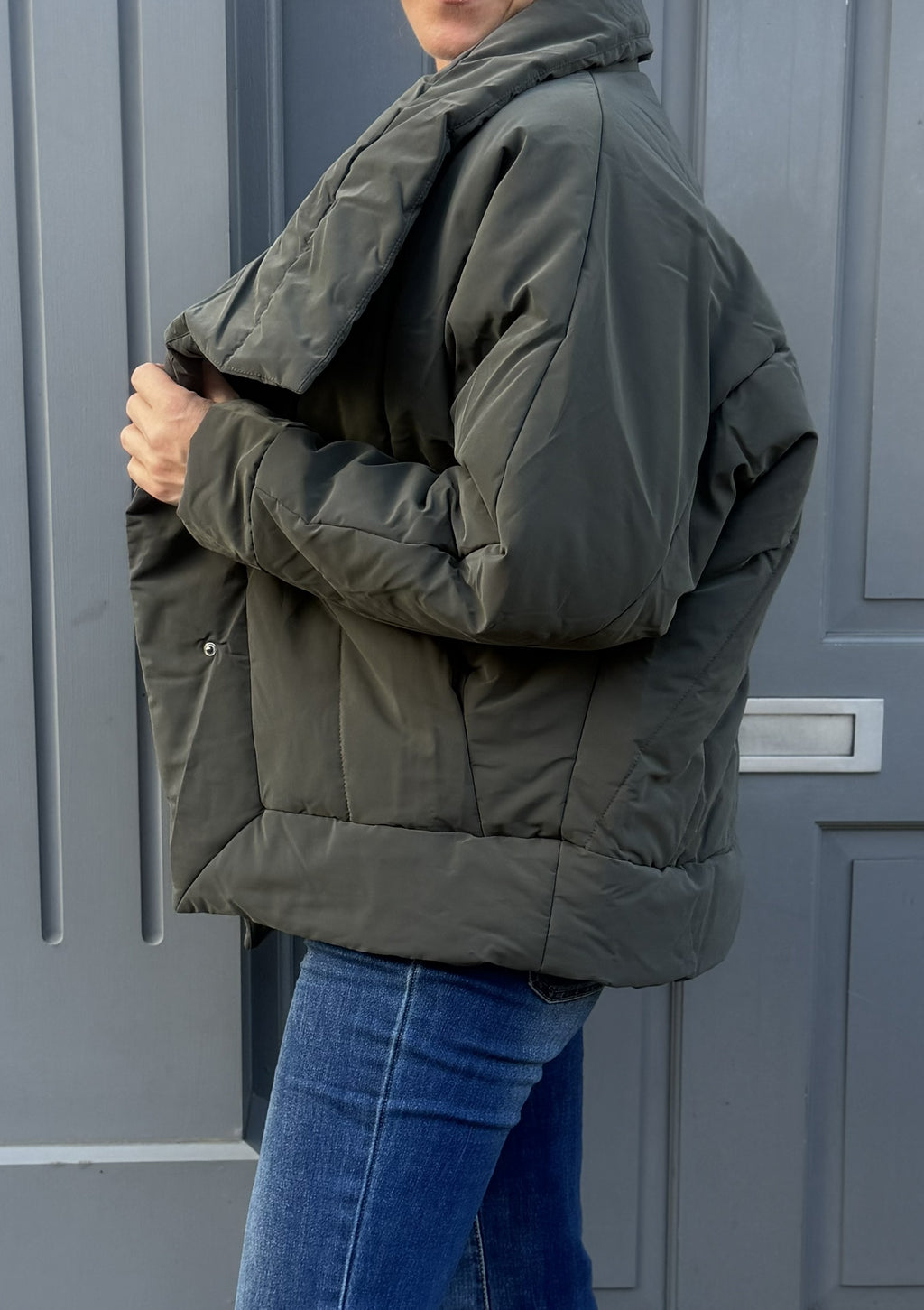 The Tirelli Wrap Front Puffa Jacket