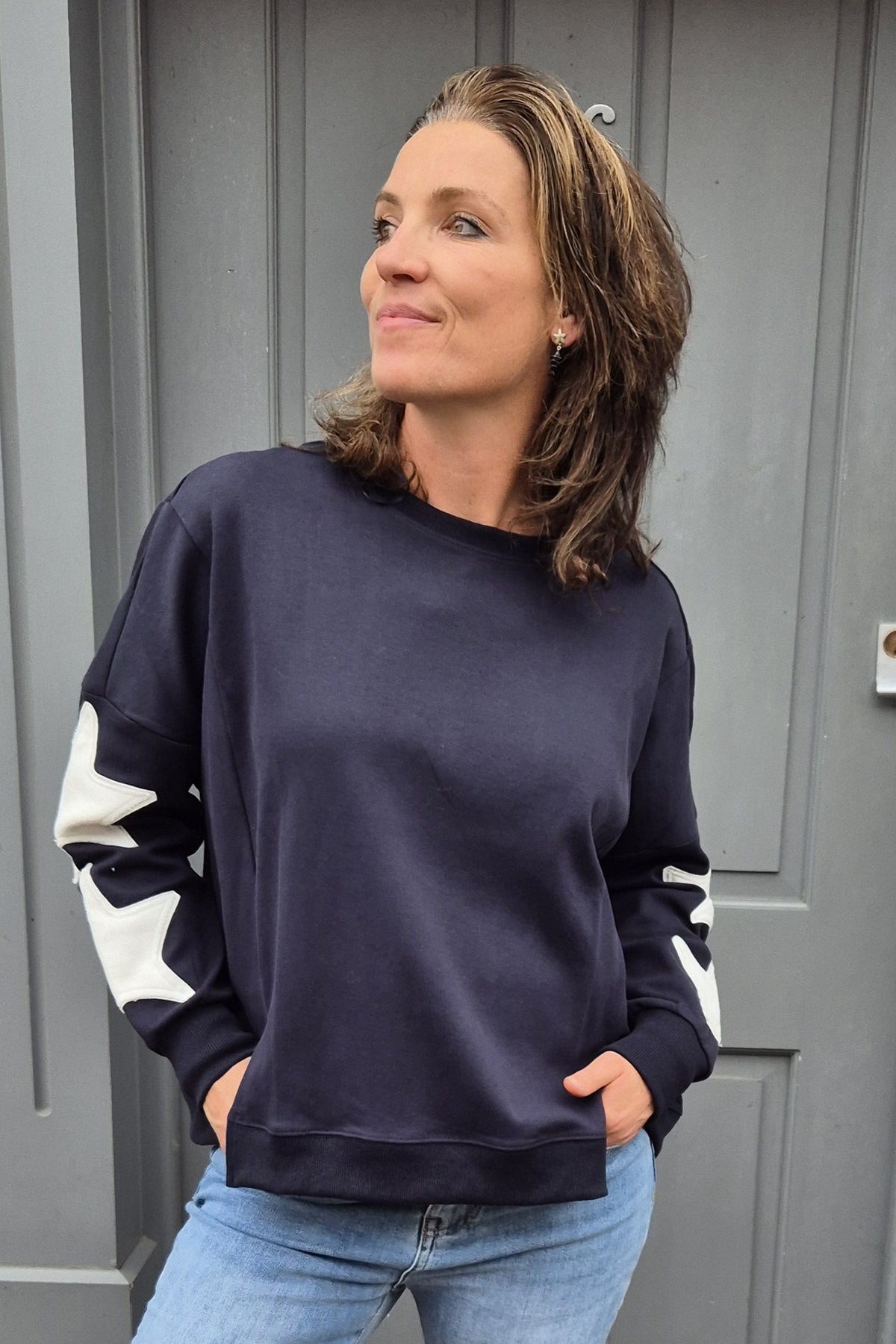 Izar Star Detail Sweatshirt