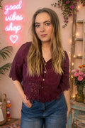 Jessie Lace Detail Top