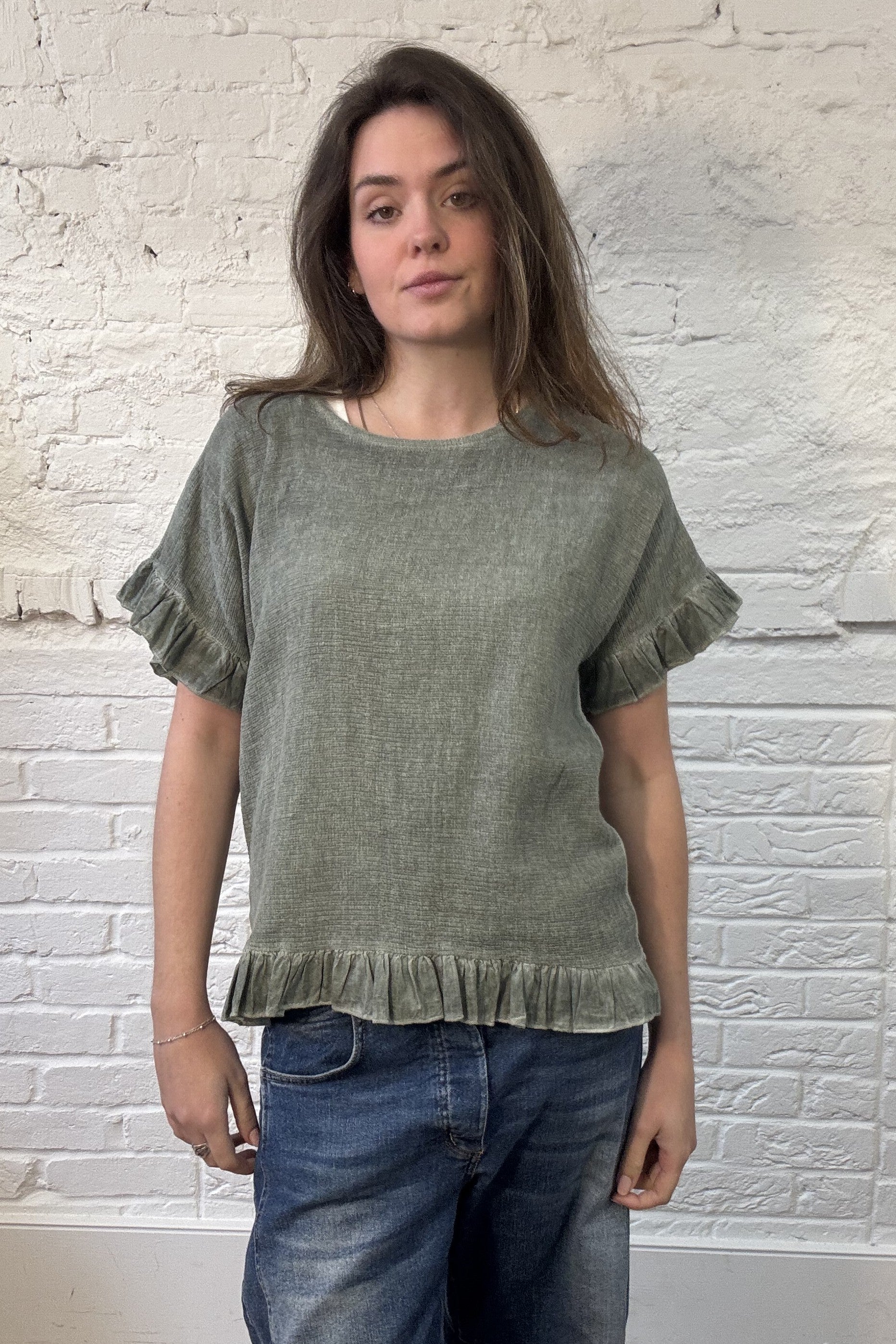 The Bryony Frill Top