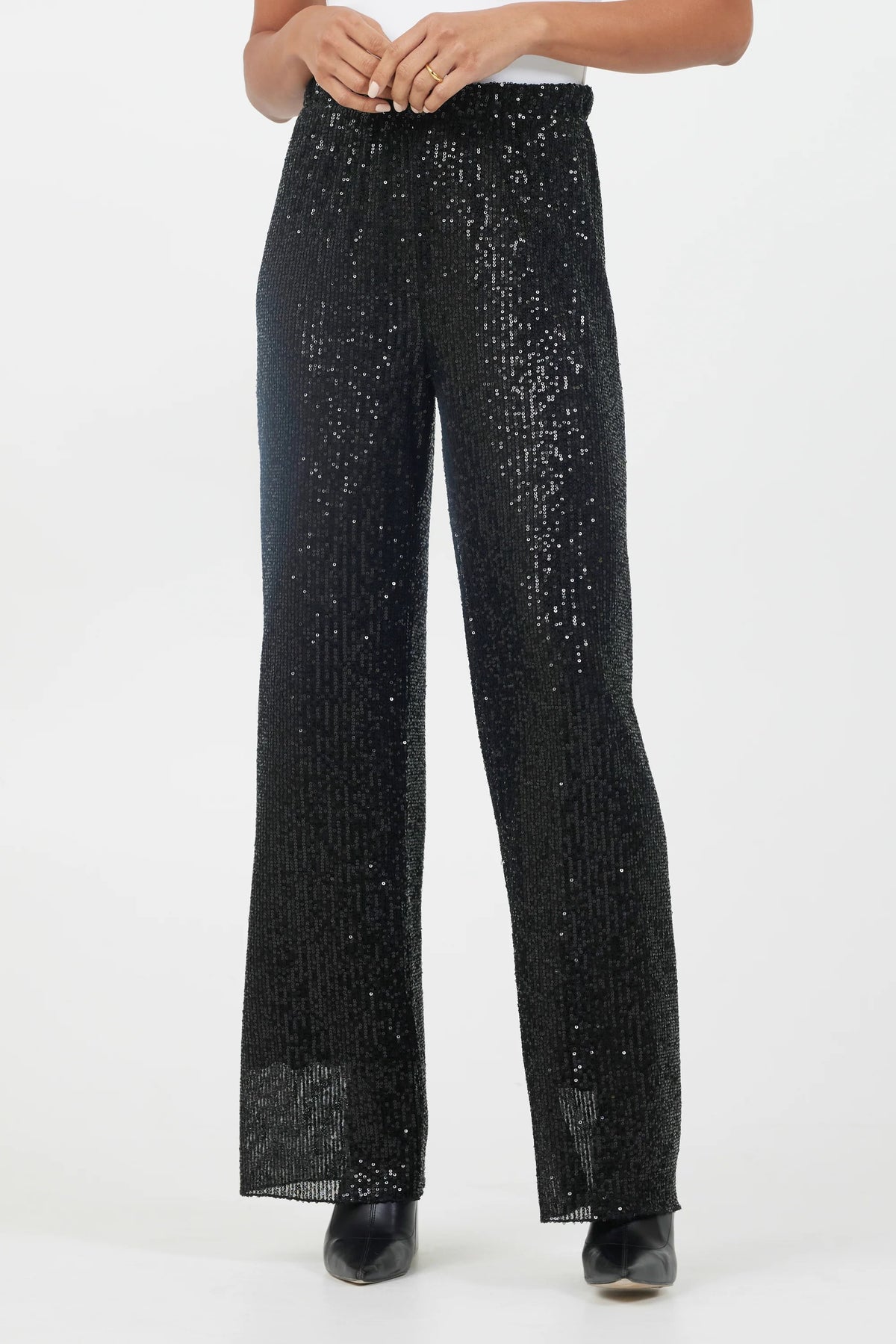 Suzy D Sequin Palazzo Pants