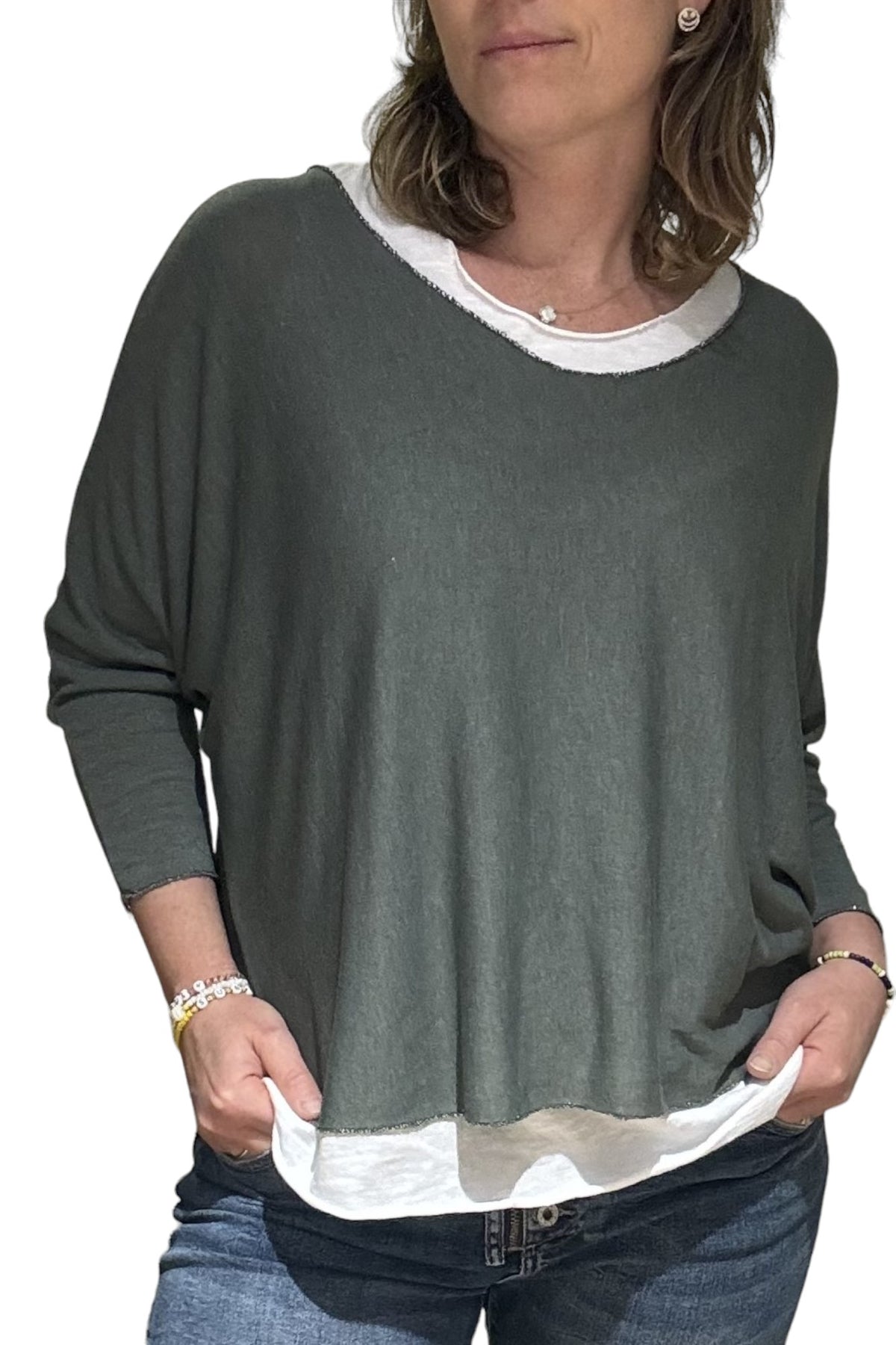 Layered V-Neck Top