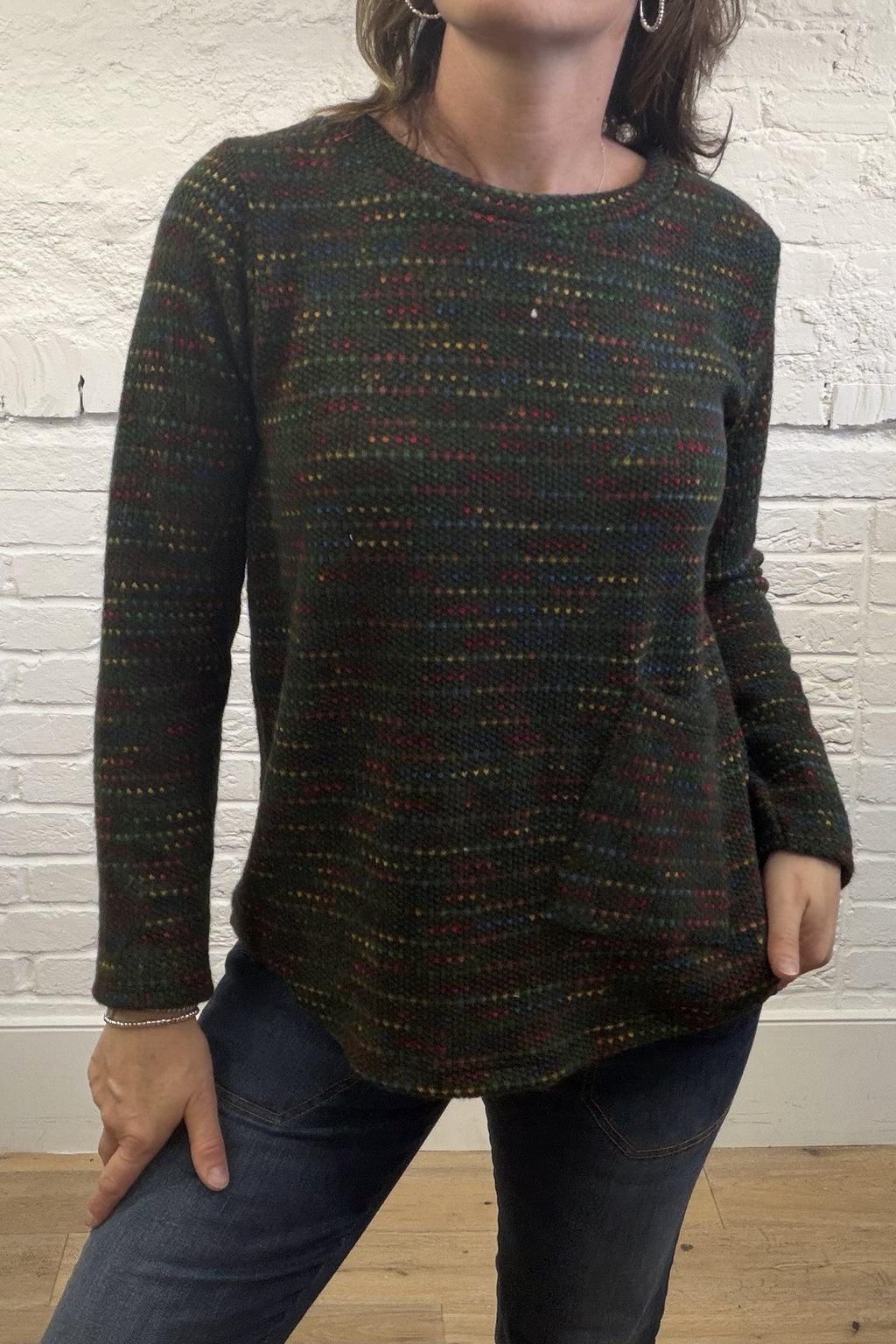 Fleck Top With Pocket