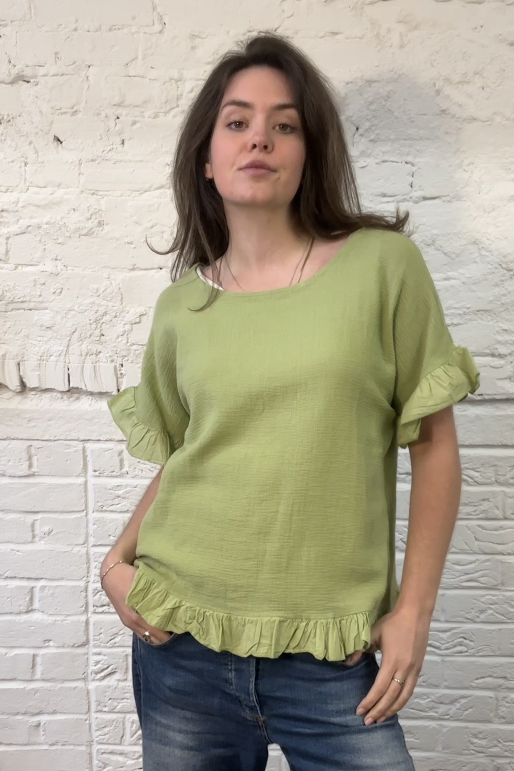 The Bryony Frill Top
