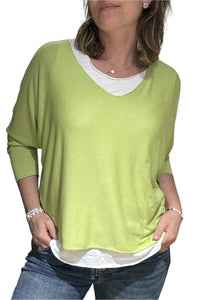 Layered V-Neck Top