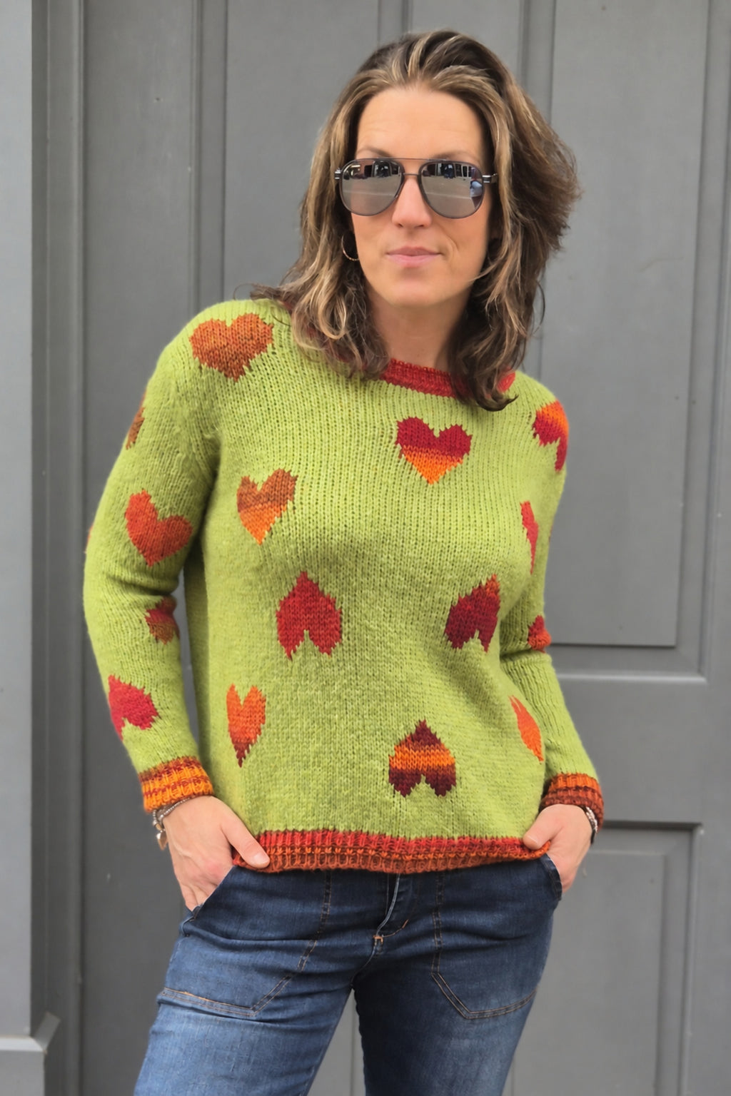 Caterina Heart Knit Jumper