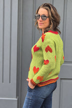 Caterina Heart Knit Jumper