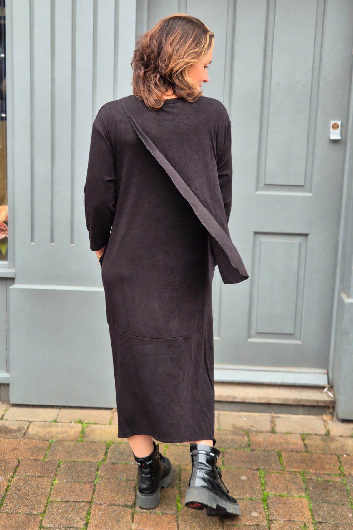 Maddalena Overlay Panel Knit Dress