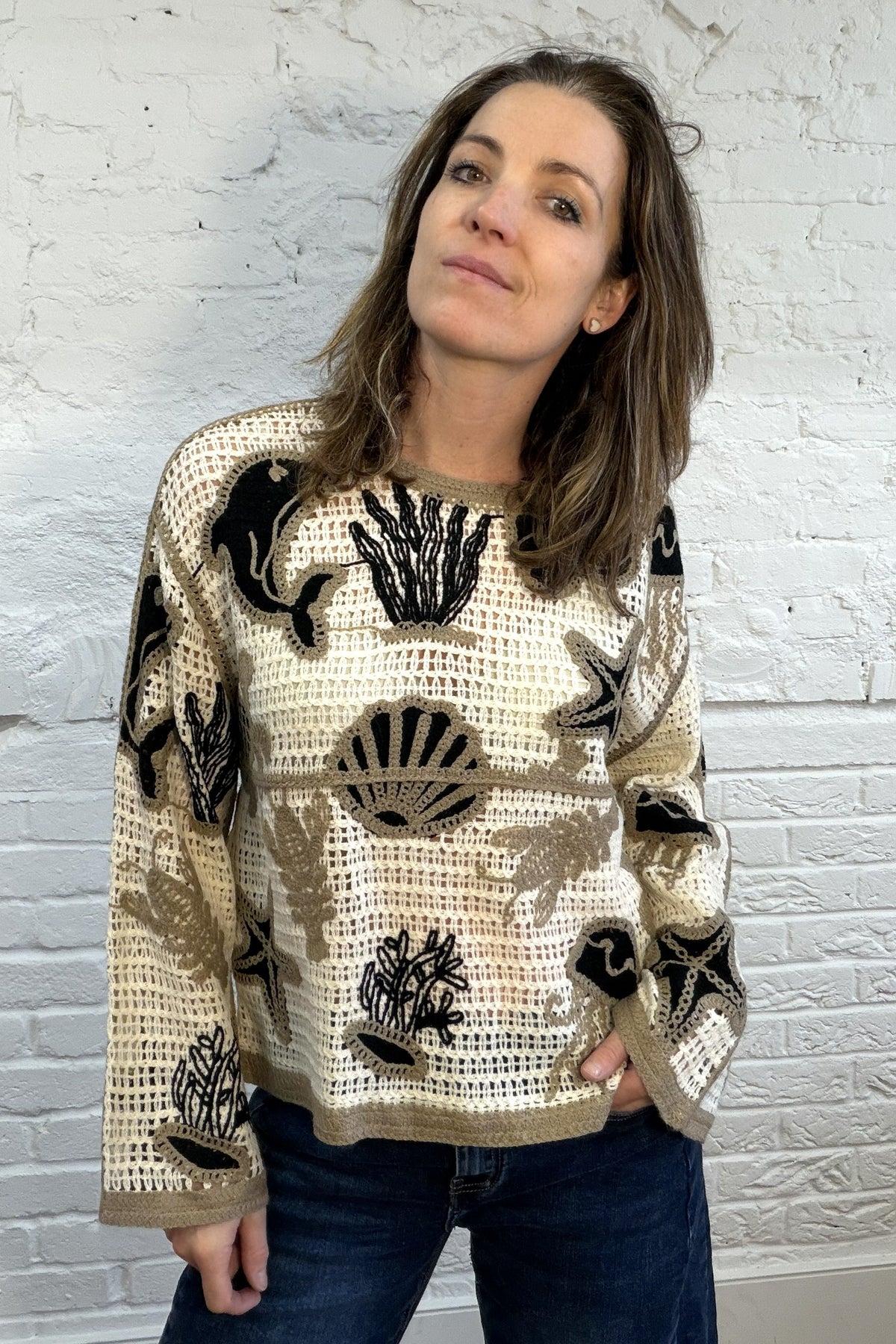 Marina Crochet Jumper