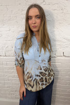 Nala Roll-Sleeve Top