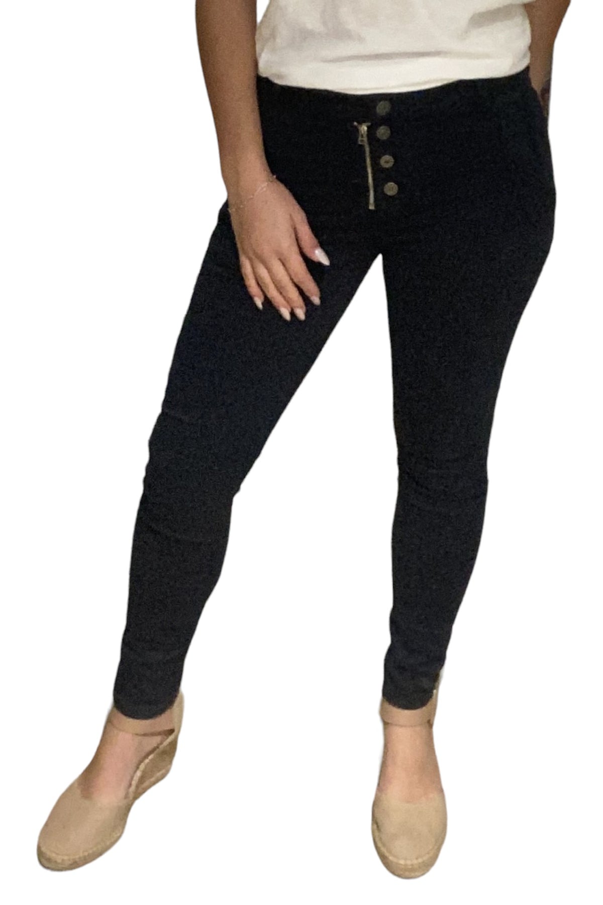 Sasa Four Button Biker Jeans