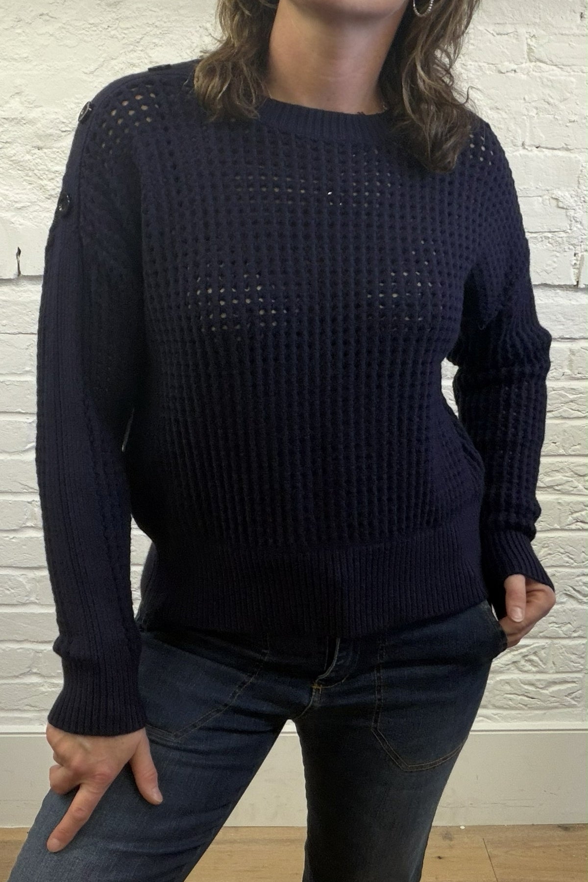 Lorita Button Detail Knit Jumper
