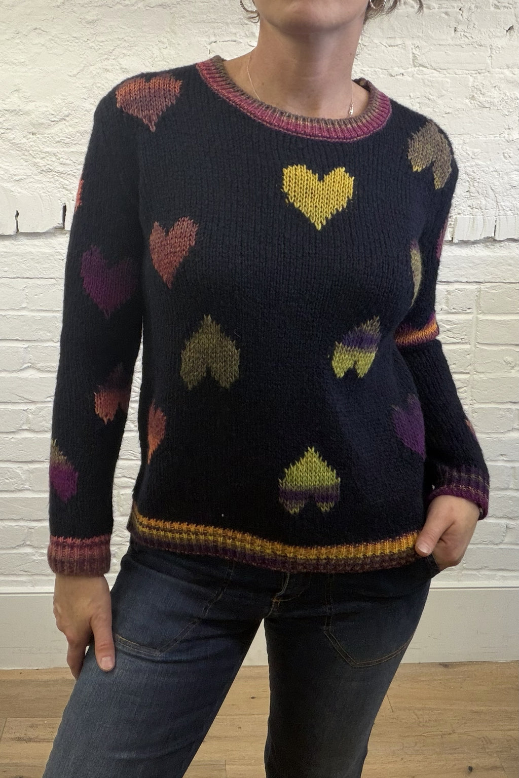 Caterina Heart Knit Jumper