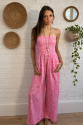Abena Strapless Wide Leg Jumpsuit
