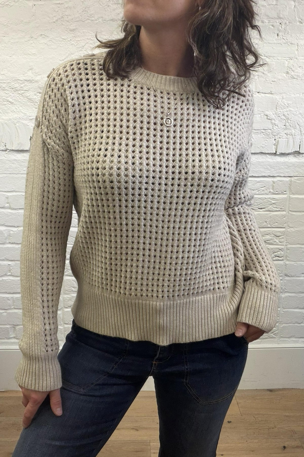 Lorita Button Detail Knit Jumper