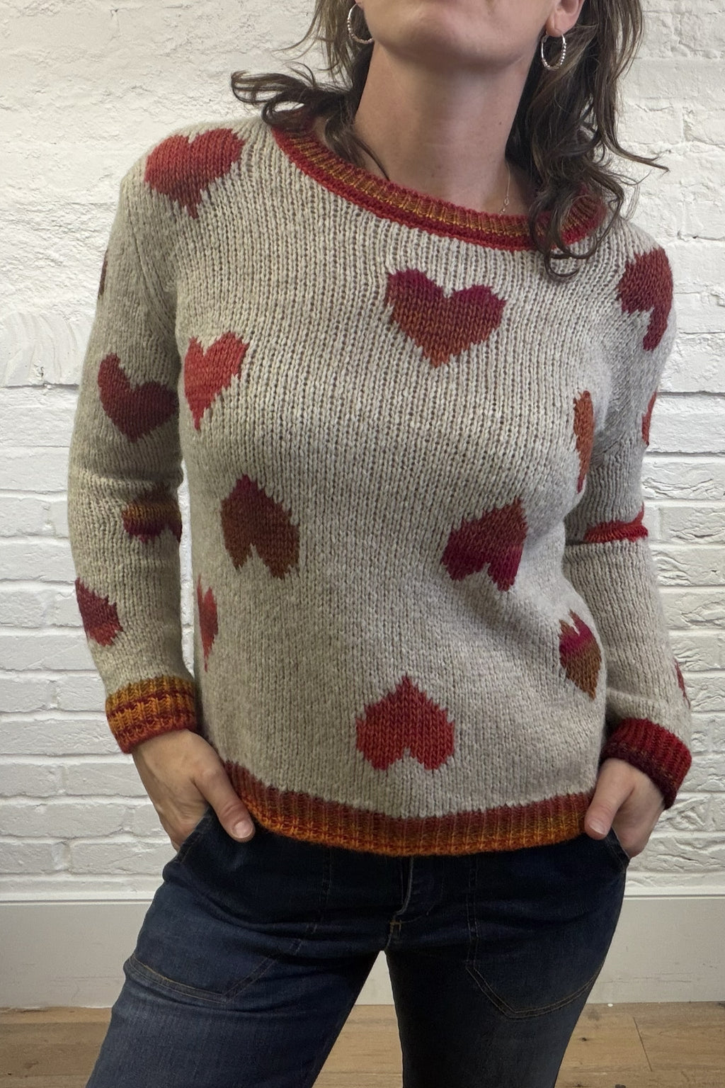 Caterina Heart Knit Jumper