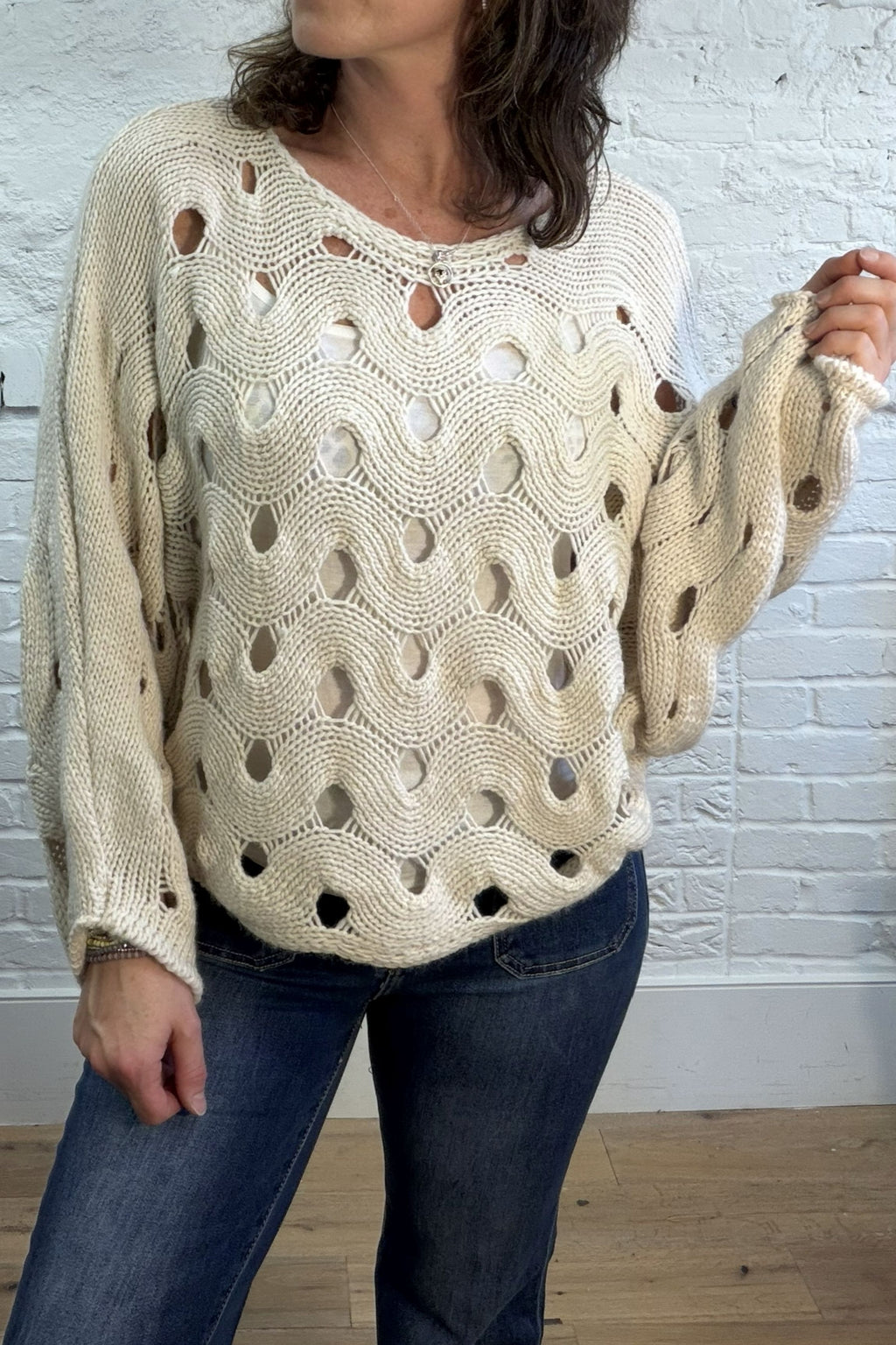 Grazia Open Knit Jumper