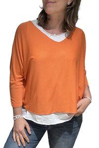 Layered V-Neck Top