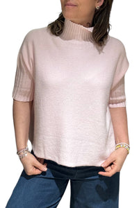 High Neck 3/4 Sleeve Jumper