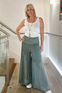 Crochet Wide Leg Trousers