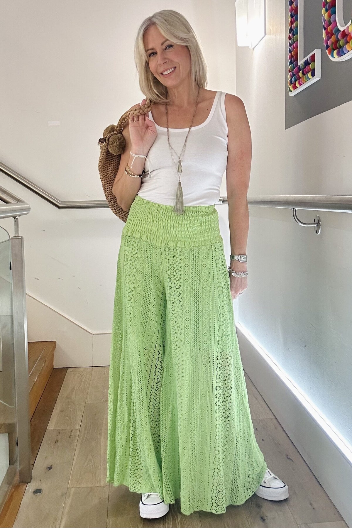 Crochet Wide Leg Trousers