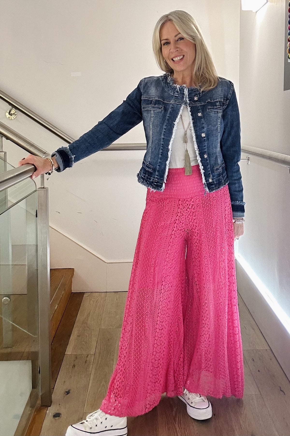 Crochet Wide Leg Trousers