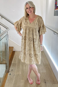 Short Broderie Anglaise Dress