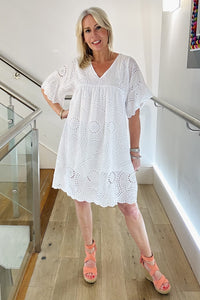 Short Broderie Anglaise Dress