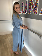 Denim Tencel Shirt Dress