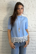 Josie Lace Trim Knit Jumper