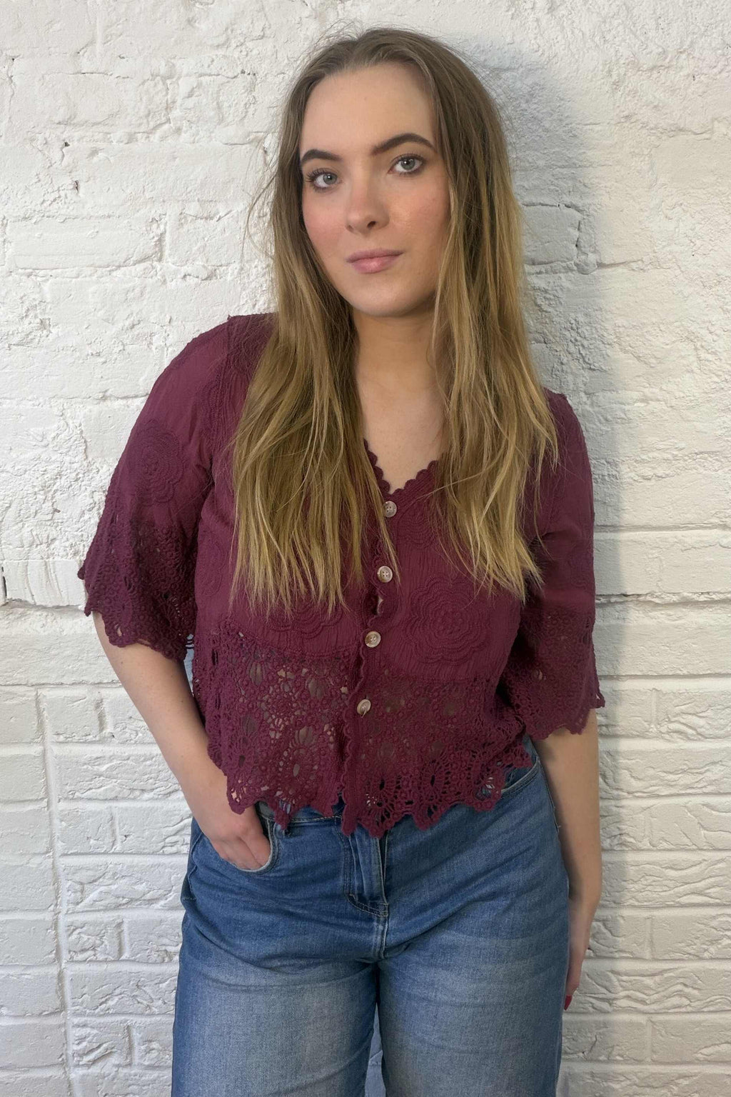Jessie Lace Detail Top