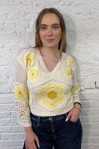 Joni Honeycomb Crochet Top