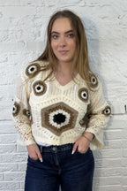 Joni Honeycomb Crochet Top