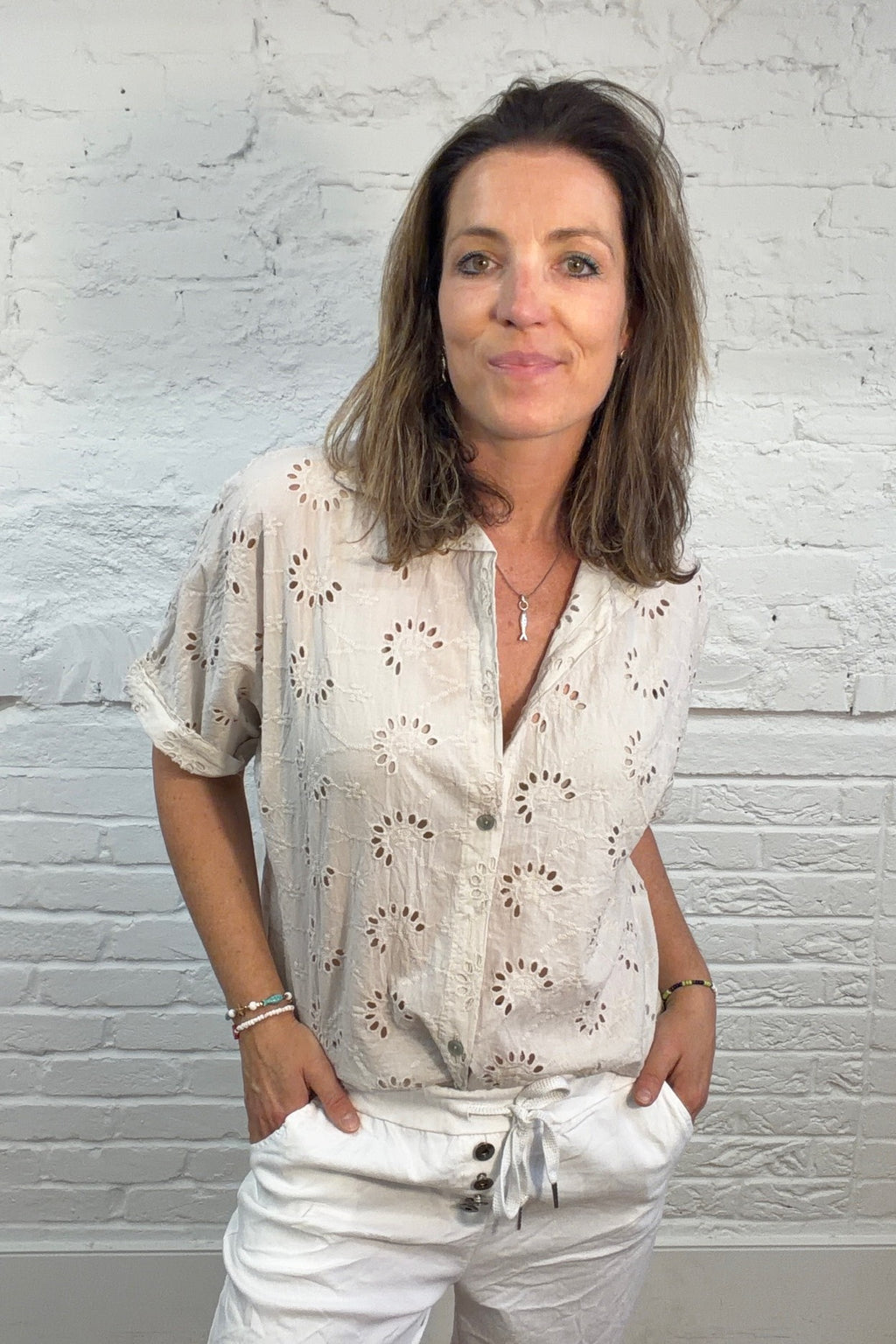 The Dalia Broderie Shirt