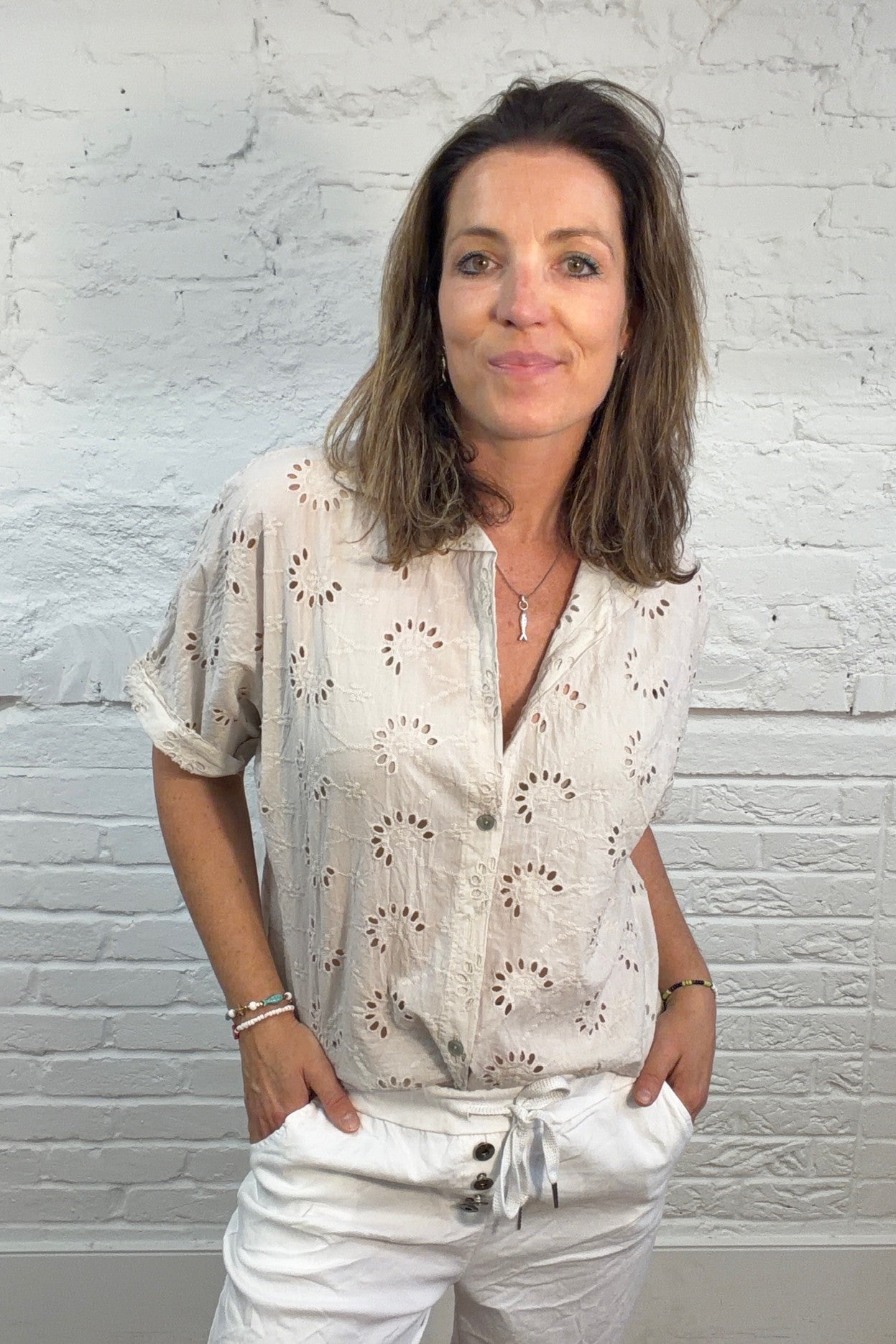 The Dalia Broderie Shirt