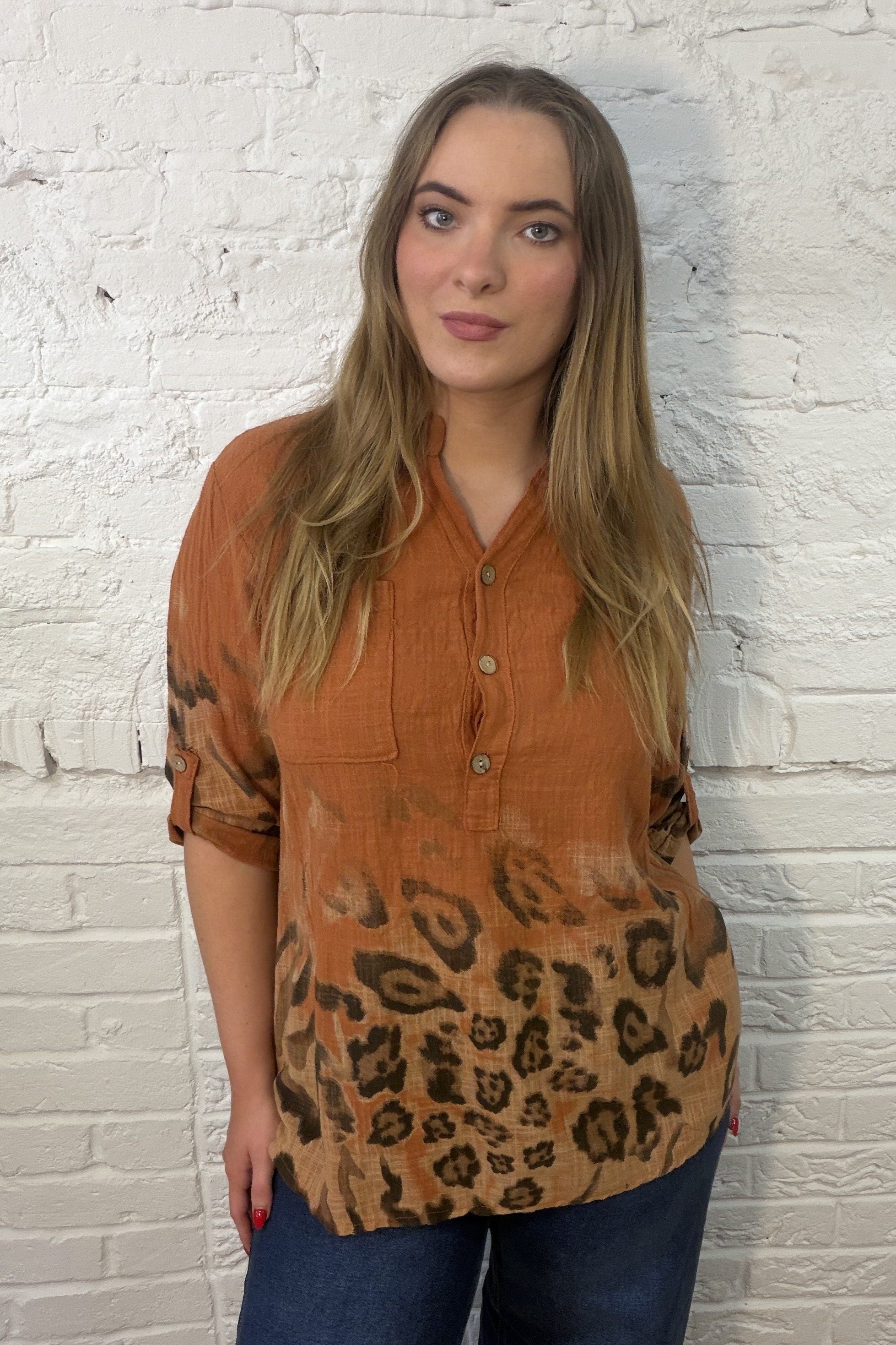 Nala Roll-Sleeve Top