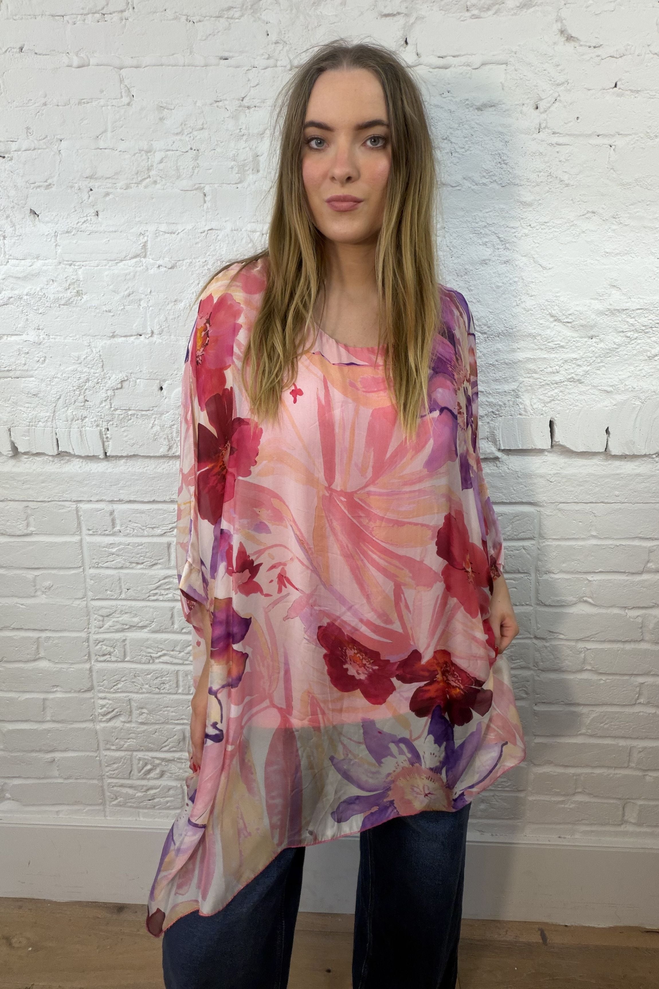 The Calanthe Silk Tunic