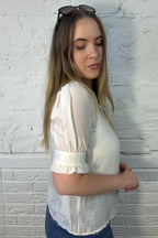The Lennon Blouse with Frill Sleeve