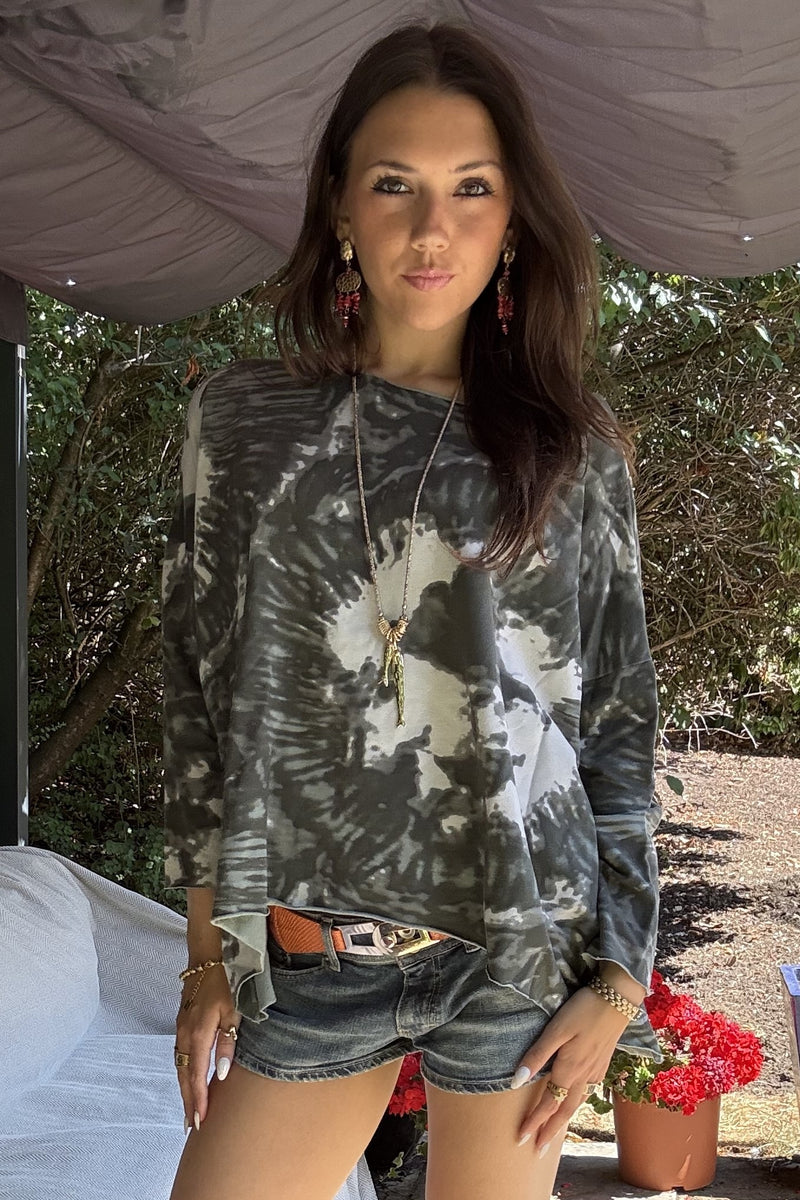 Tatum Tie-Dye Print Sweatshirt