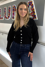 The Beatrice Balloon Sleeve Cardigan