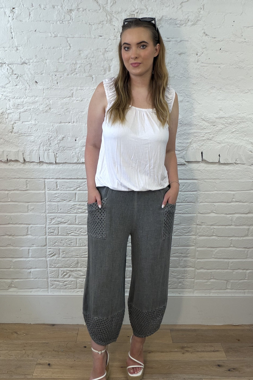 Calista Barrel Leg Trousers