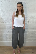 Calista Barrel Leg Trousers