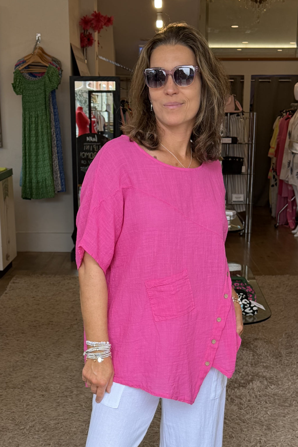 The Juna Crochet Wrap Top