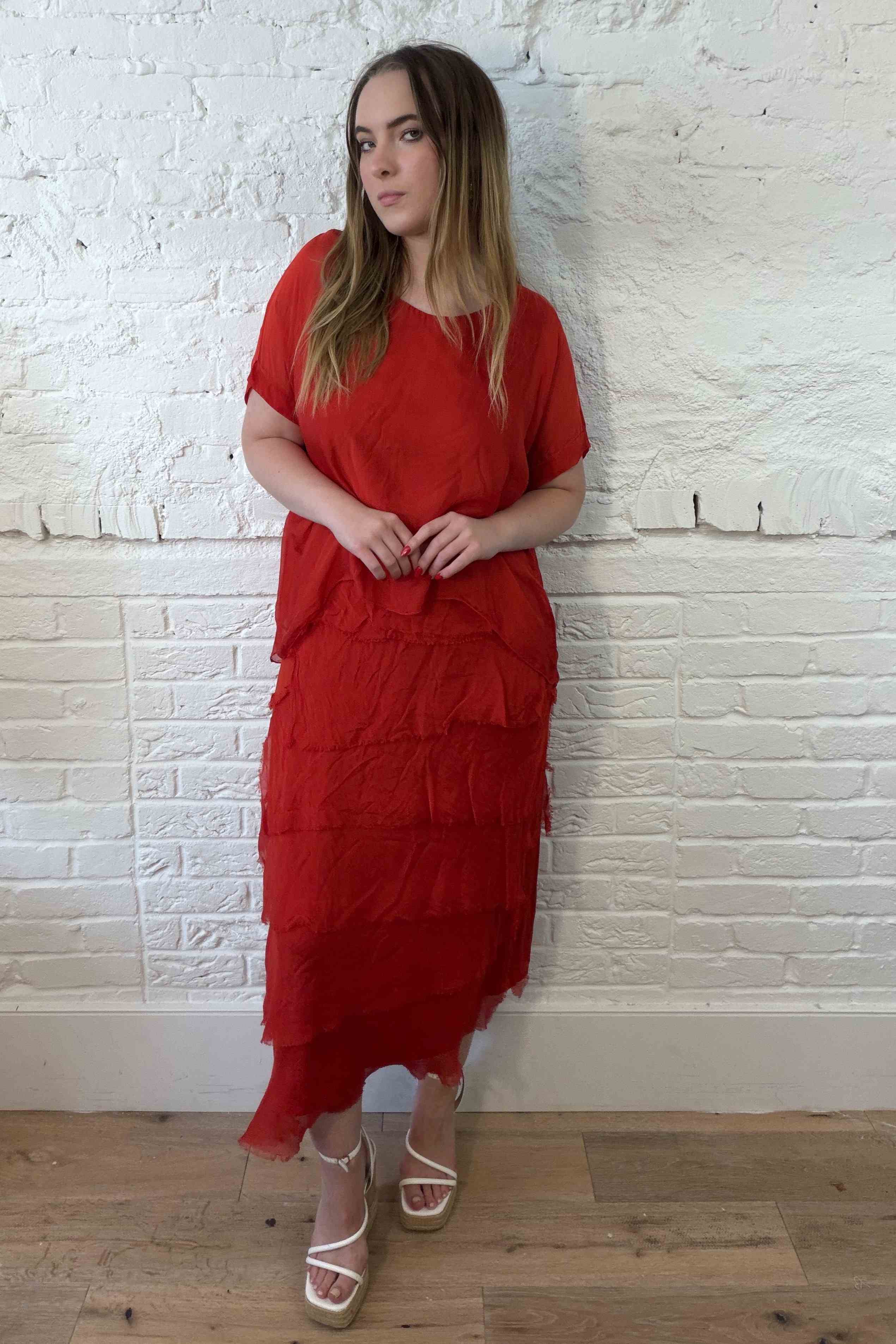 Silk Overlay Dress