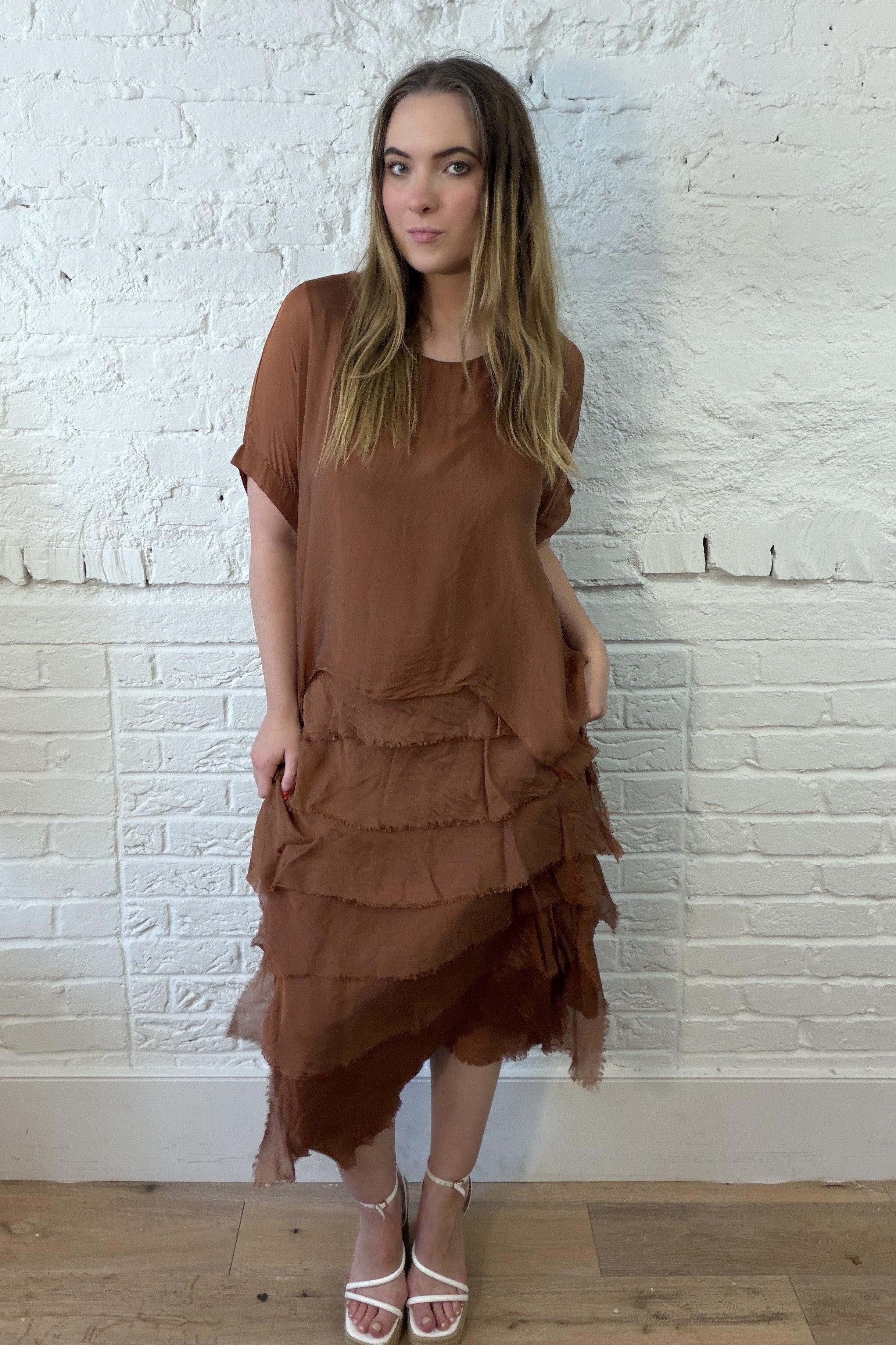 Silk Overlay Dress
