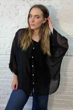 Zweiteilige Seidenbluse