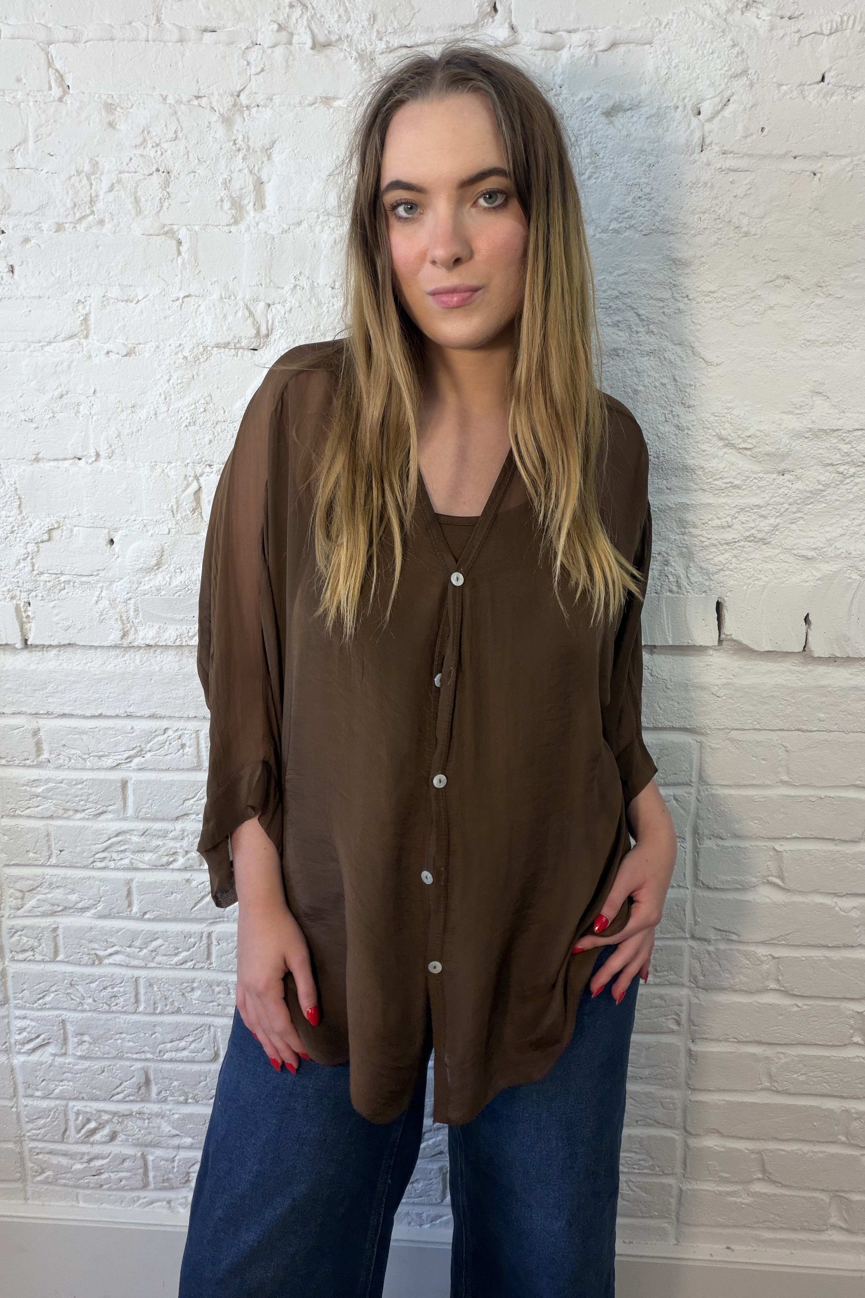 Two Piece Silk Blouse